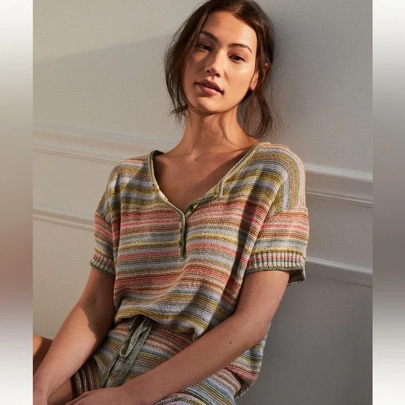 Daily Practice by Anthropologie Knit Lounge top Size Medium - Picture 2 of 9